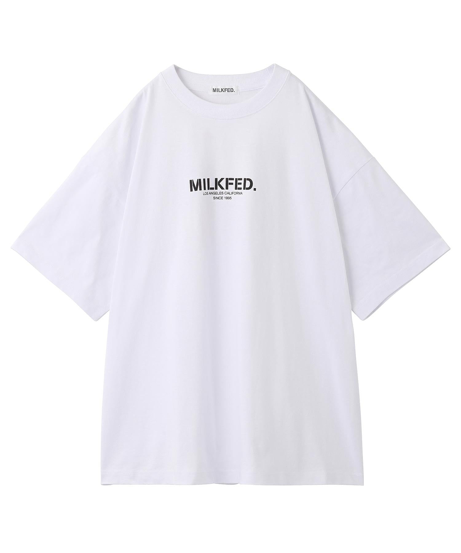 LINES AND CIRCLES WIDE S/S TEE MILKFED.