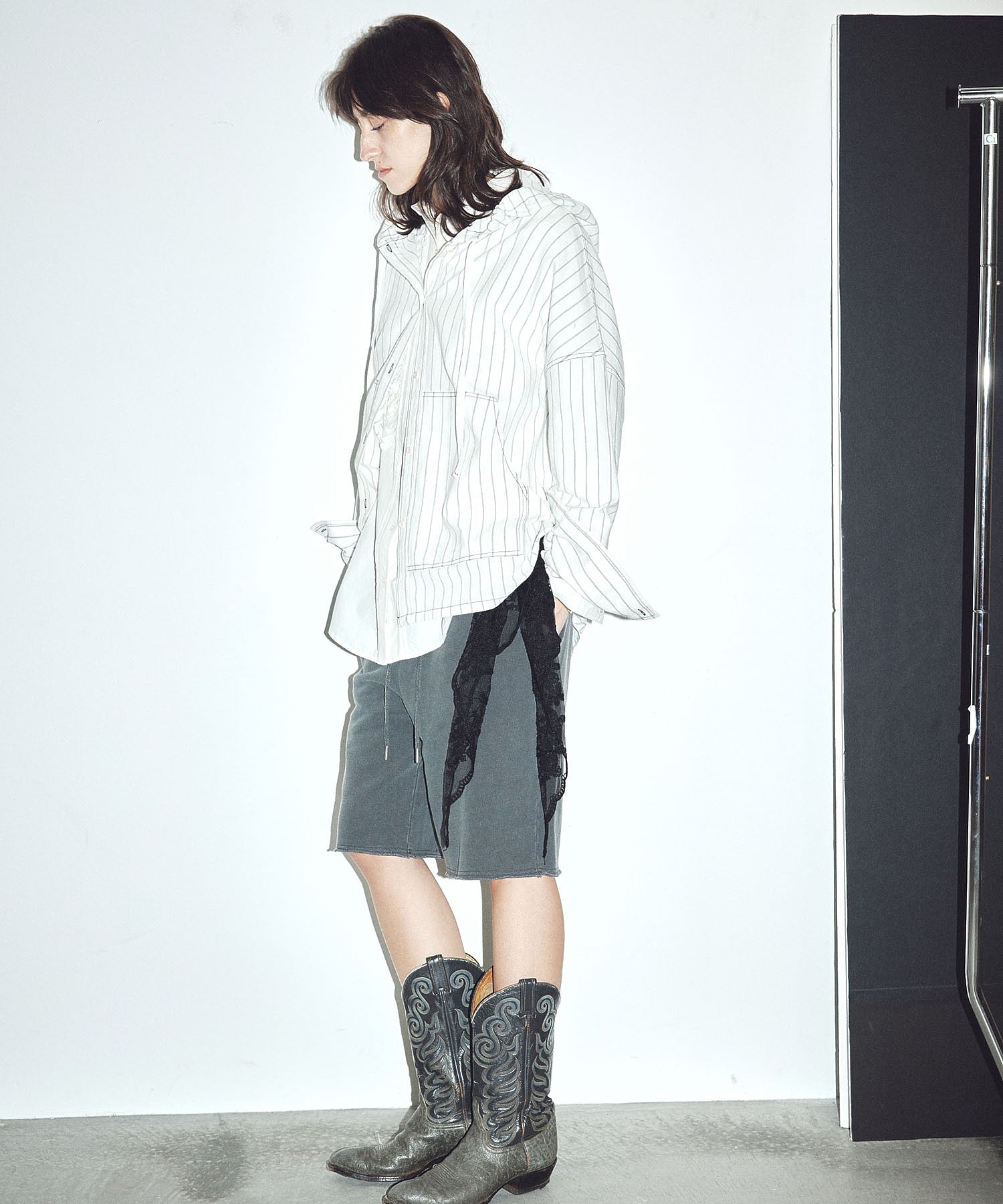 CREOLME/SWEAT HALF PANTS