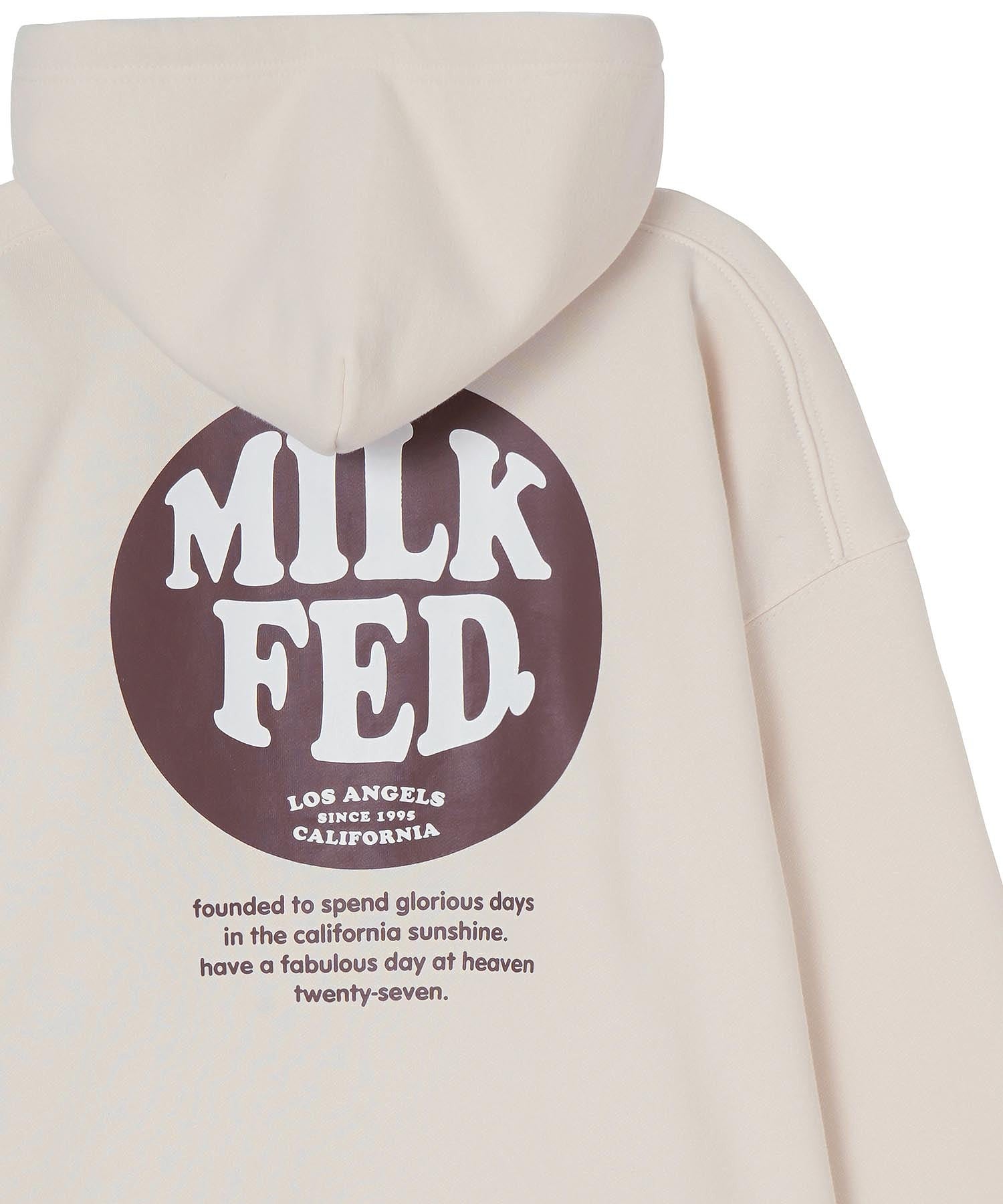 CIRCLE LOGO BIG SWEAT HOODIE MILKFED.