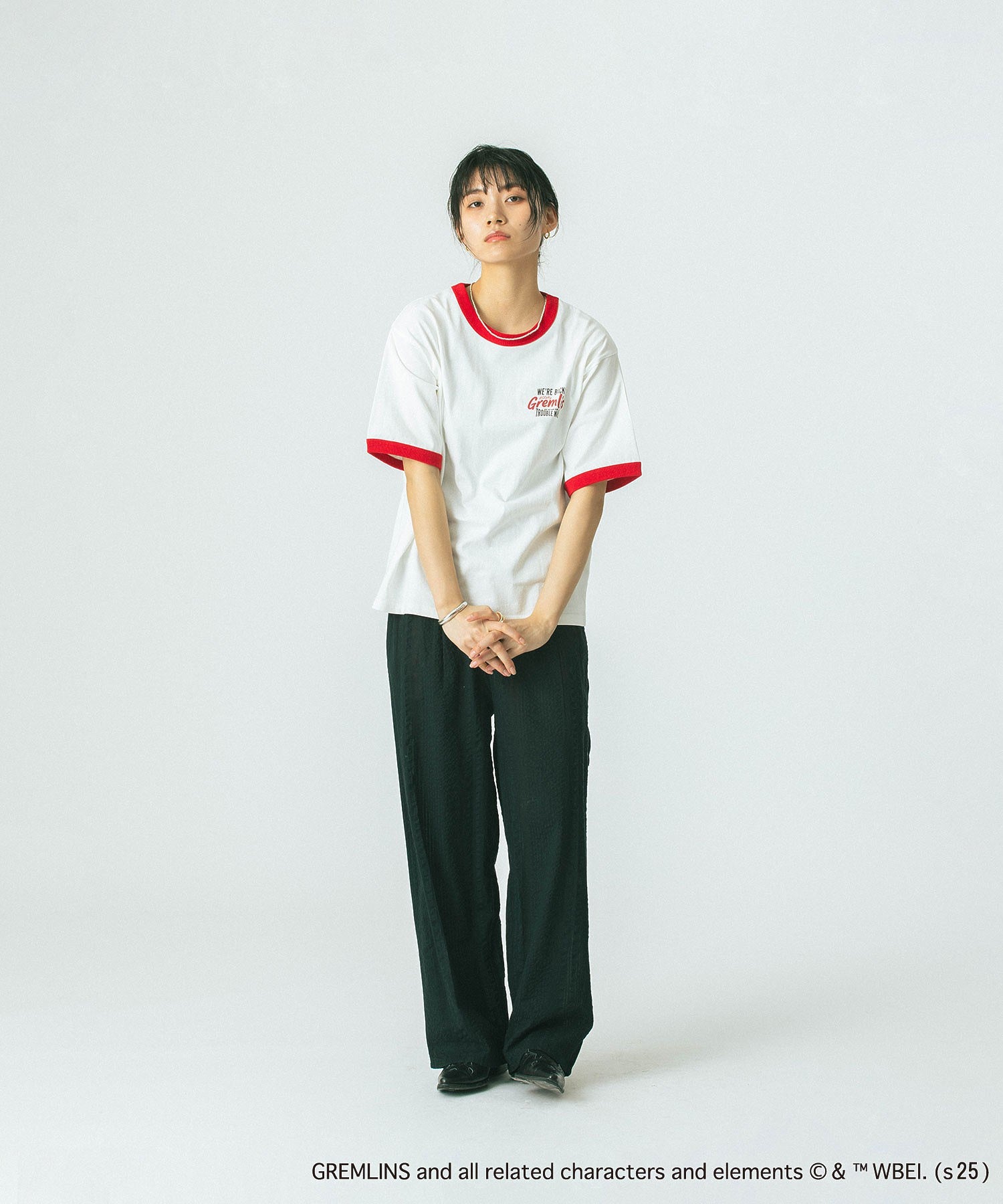 【WEB・一部店舗限定/ROSE BUD LIMITED】GREMLINS RINGER S/S TEE