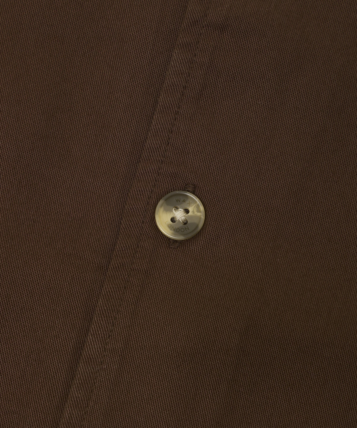WAX LONDON/ワックスロンドン/CURZON SS SHIRT DRAPEY TENCEL TWILL BRN