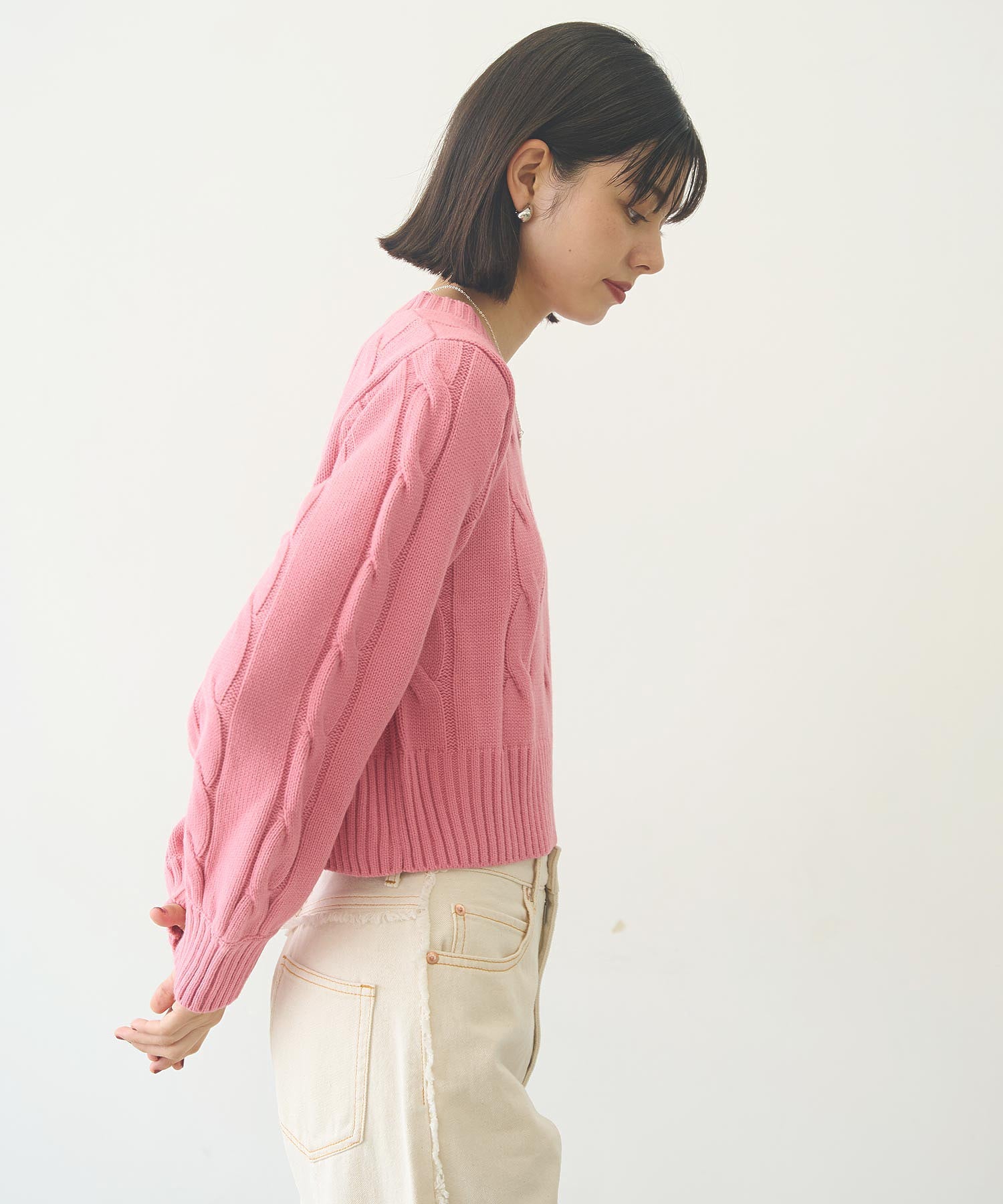 CABLE KNIT TOP