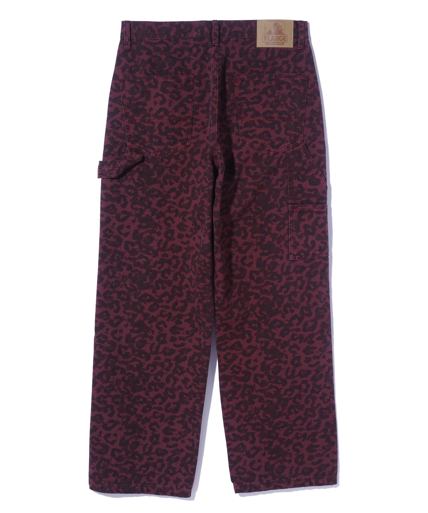 LEOPARD OVERDYED PAINTER PANTS