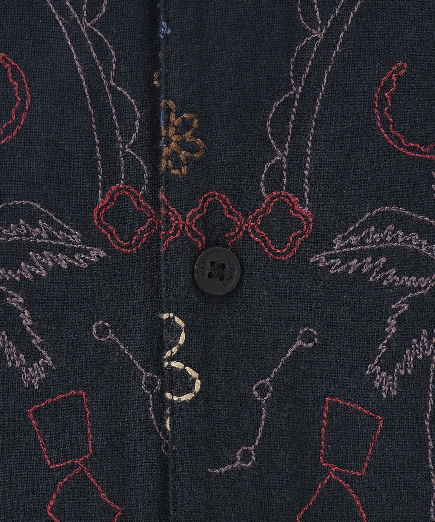 WAX LONDON/ワックスロンドン/DIDCOT SS SHIRT HAWAIIAN  SS25-SSS-DID-BOI-NVY