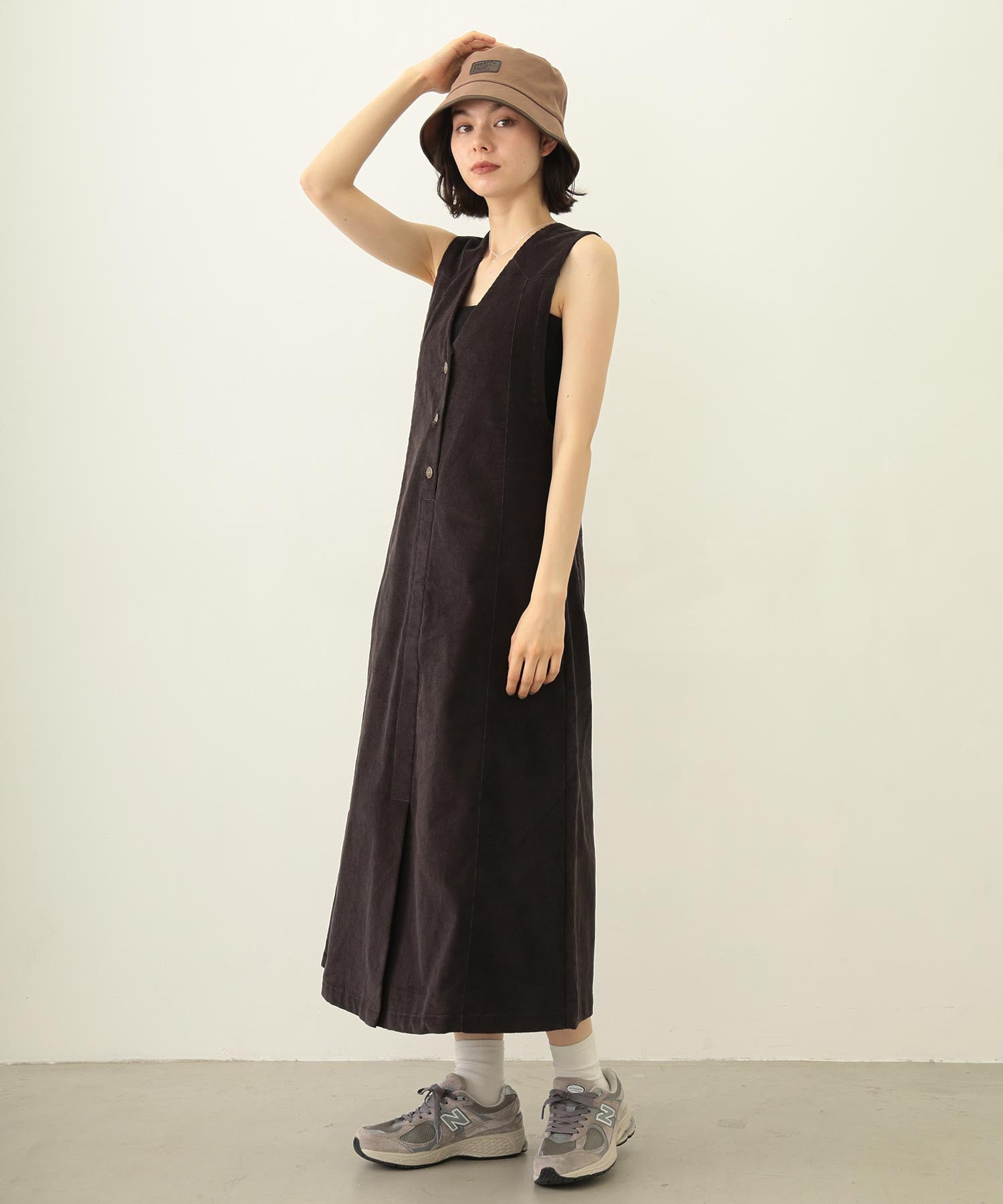 CORDUROY JUMPER SKIRT