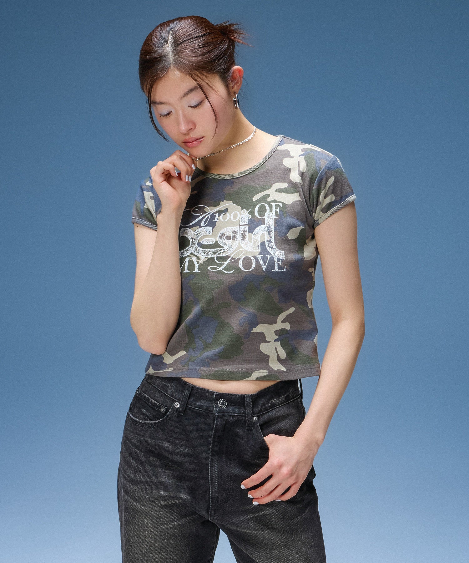 GRUNGE FONT MIX LOGO S/S BABY TEE
