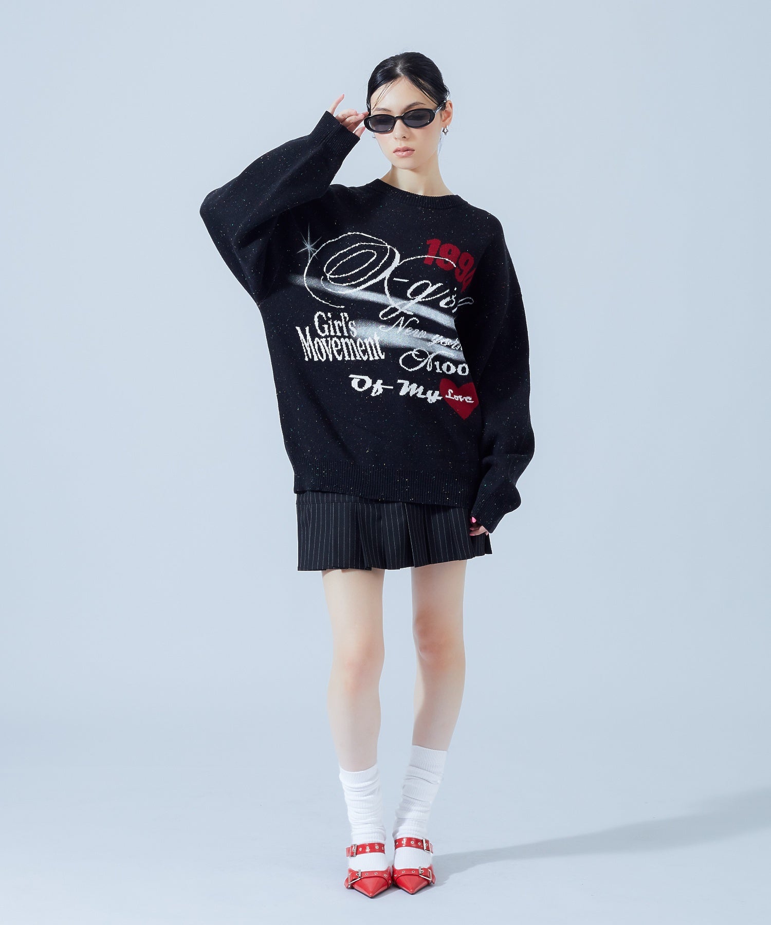SKETCH JACQUARD KNIT TOP