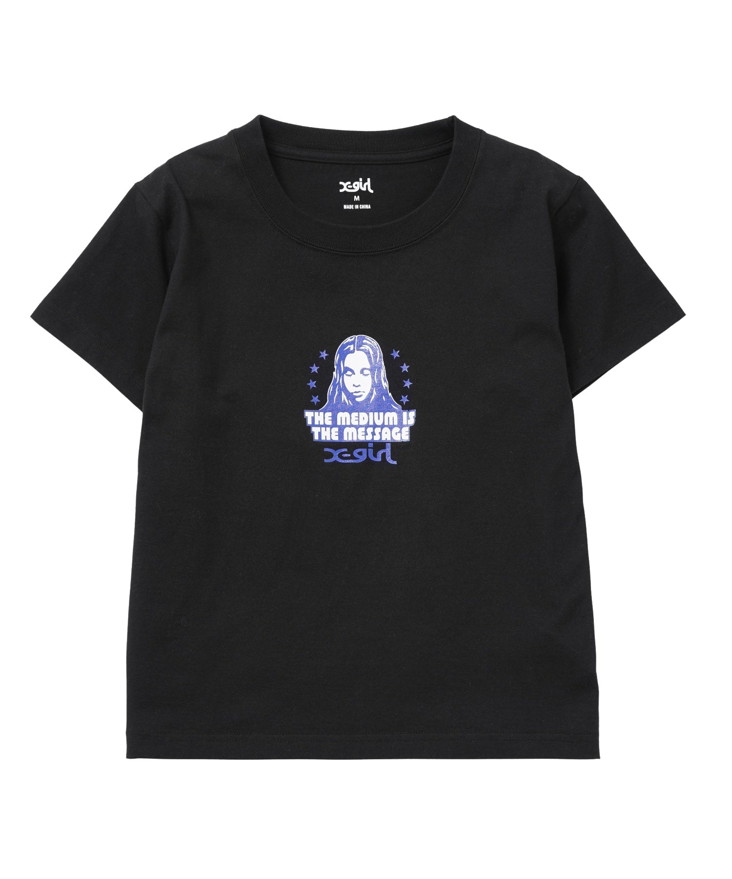 STAR AND FACE S/S BABY TEE