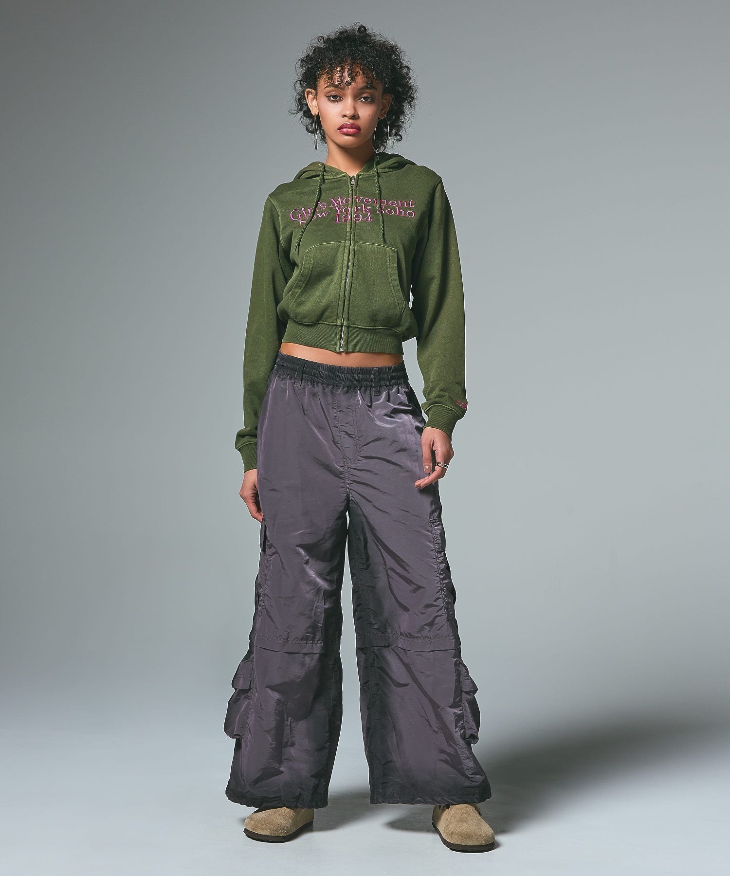 COLOR SCHEME COMPACT ZIP UP HOODIE