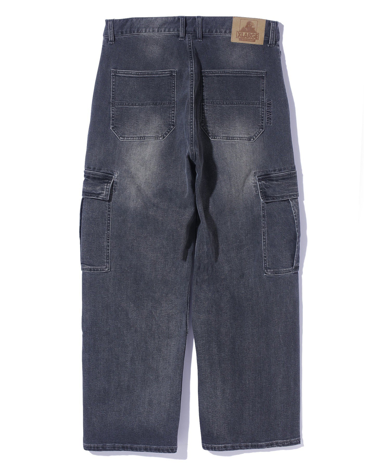 STRETCH DENIM CARGO PANTS