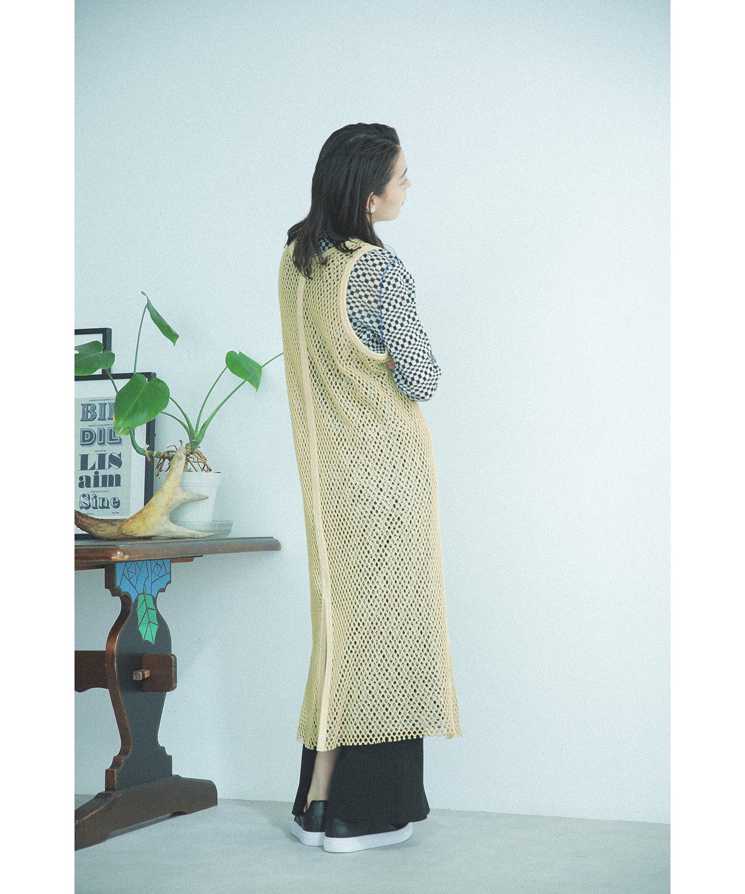 CREOLME/メッシュタンクワンピース