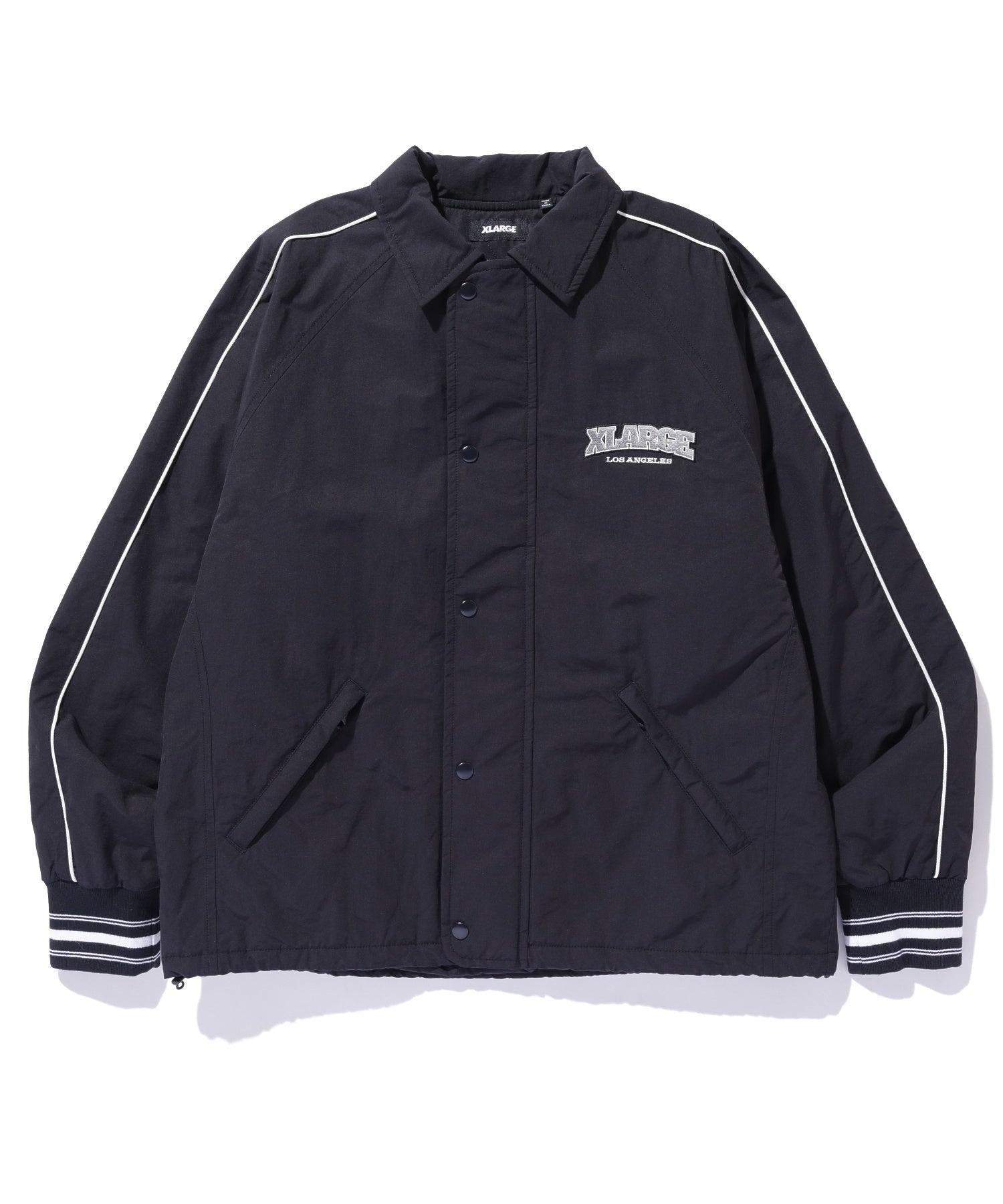 NYLON PIPING COACH JACKET