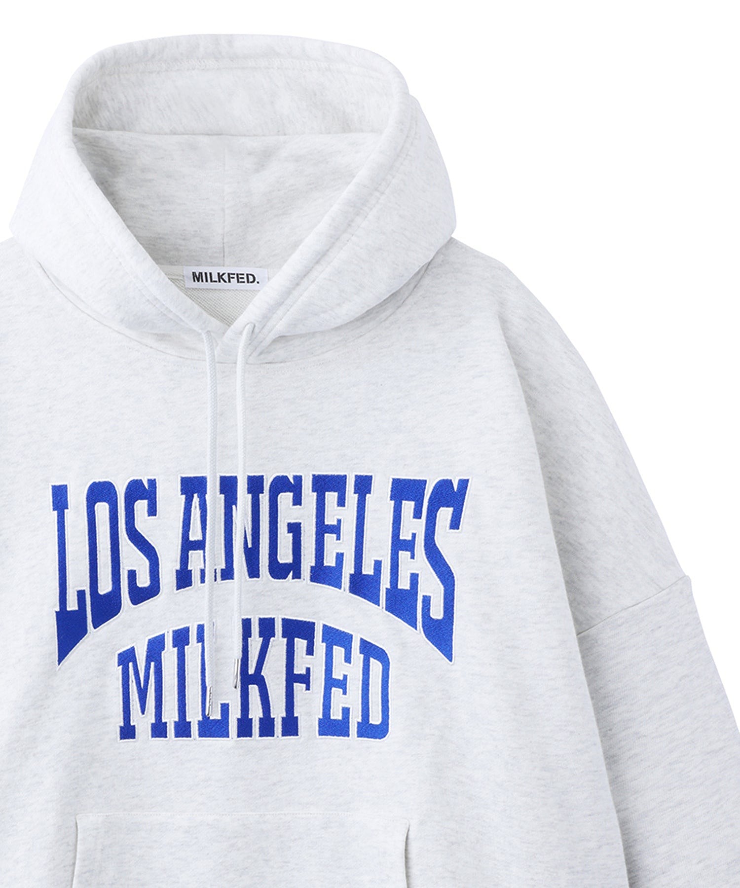 EMBROIDERYED COLLEGE LOGO SWEAT HOODIE MILKFED.