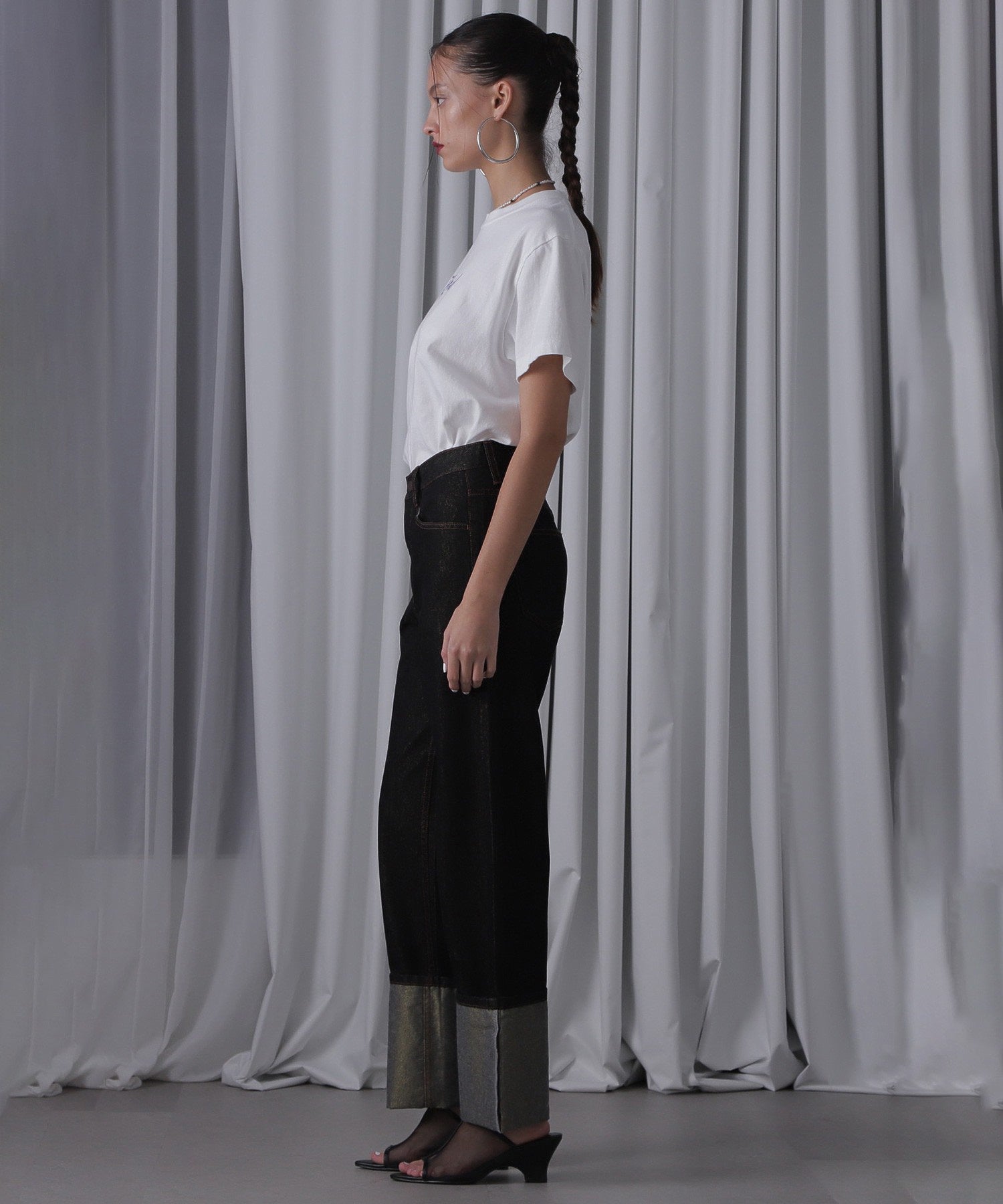 purple ROSE Tシャツ