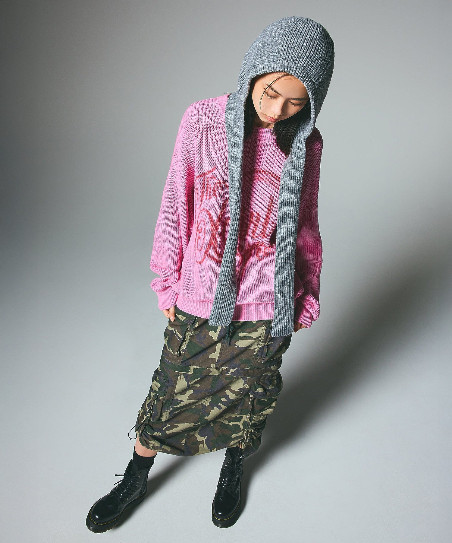 STRAPPED KNIT BALACLAVA