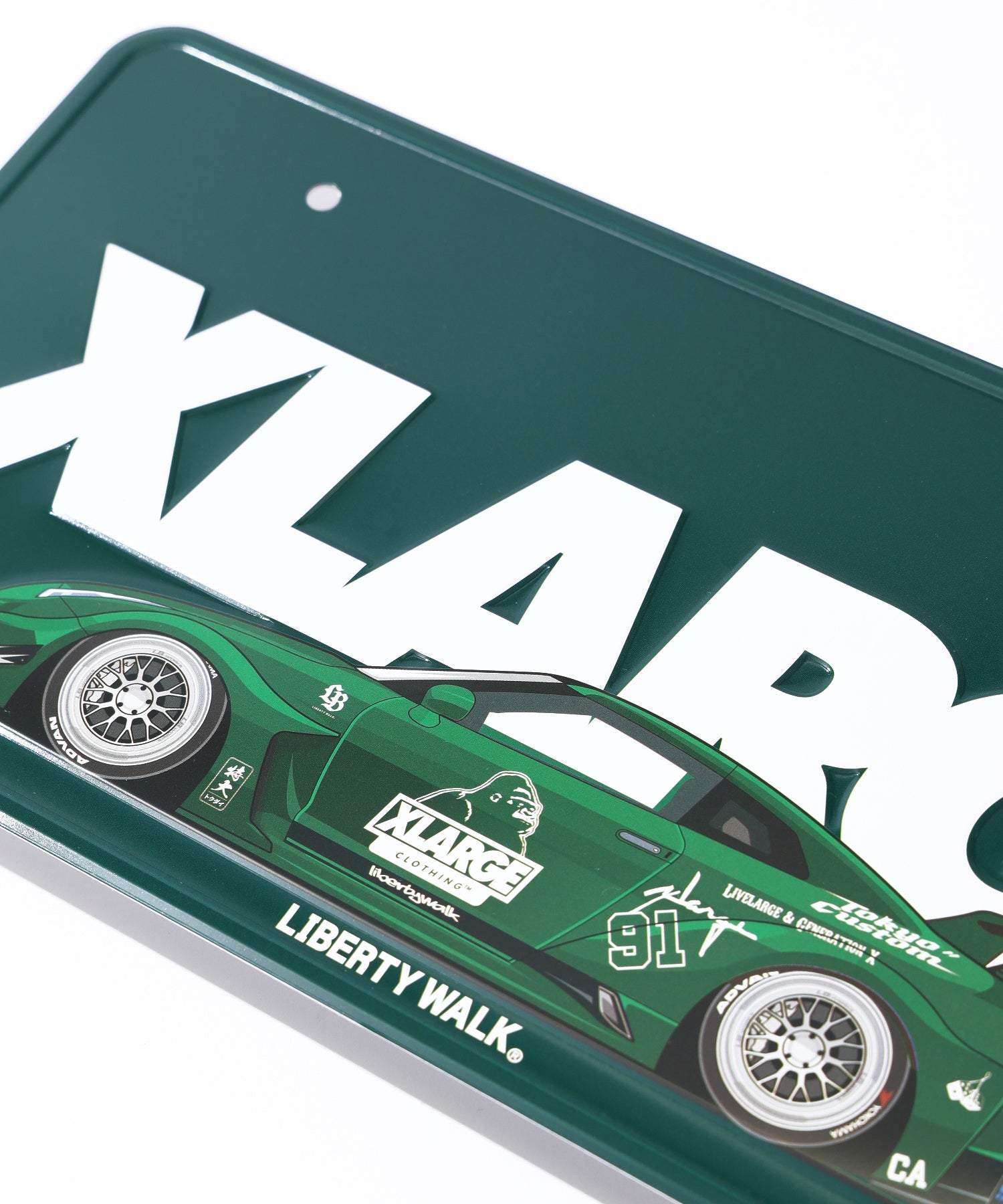 XLARGE×LIBERTY WALK NUMBER PLATE