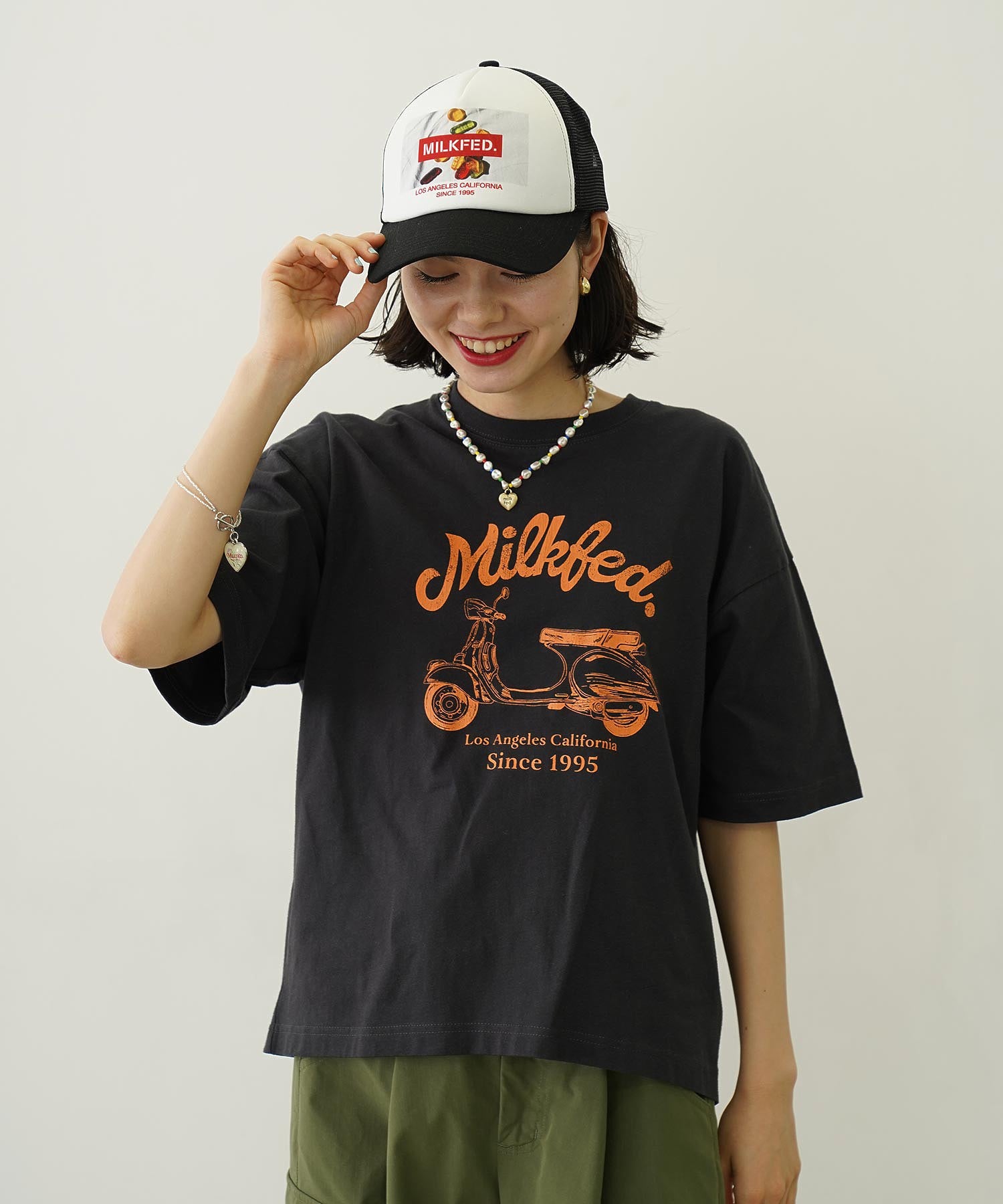 BIKE CRACK PRINT WIDE S/S TEE