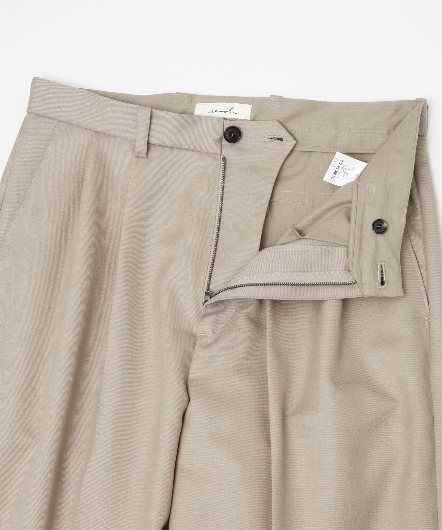 SEMOH/セモー/Wool Mohair Two Tuck Pants 29-8-03