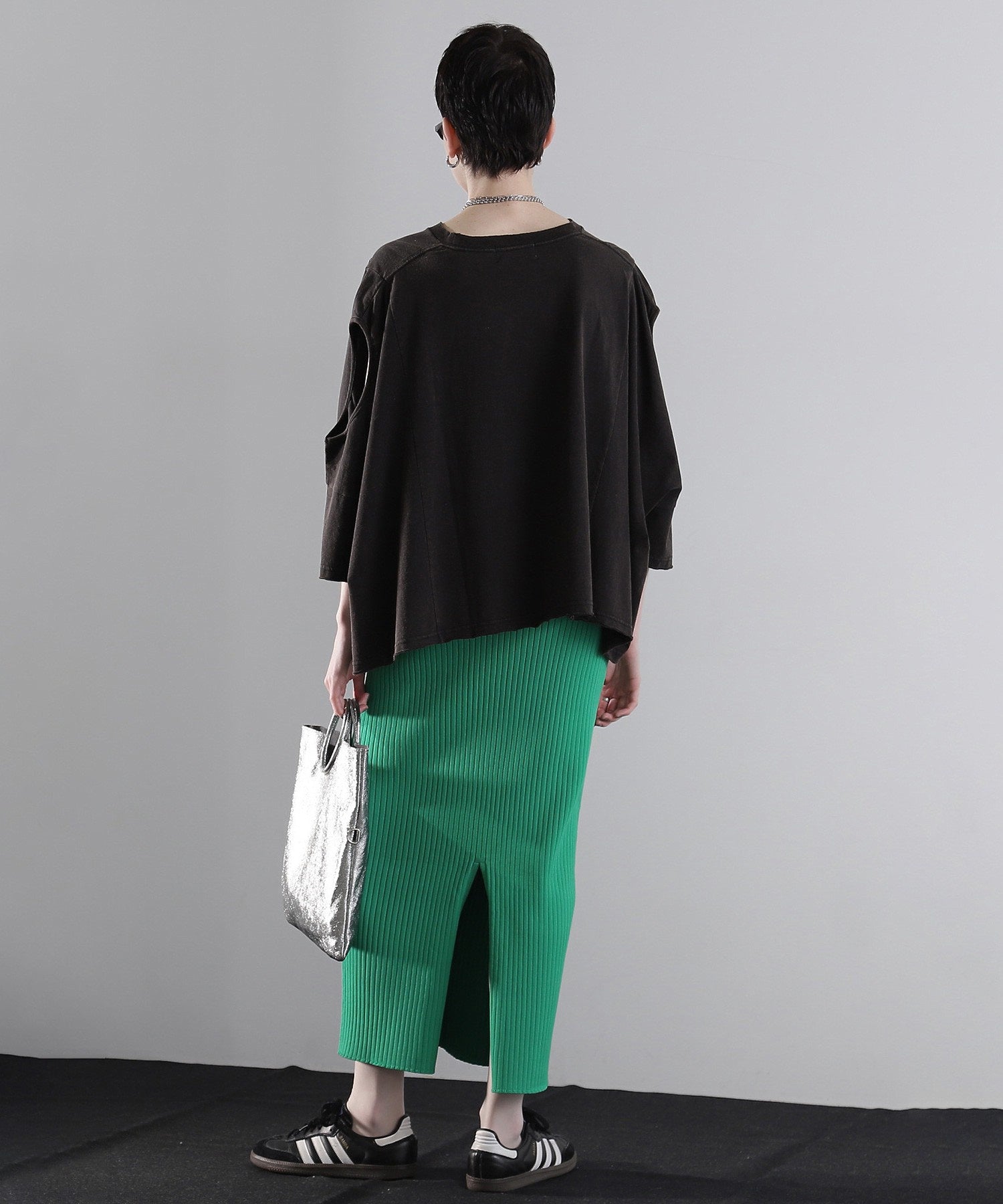 リブニットスカート