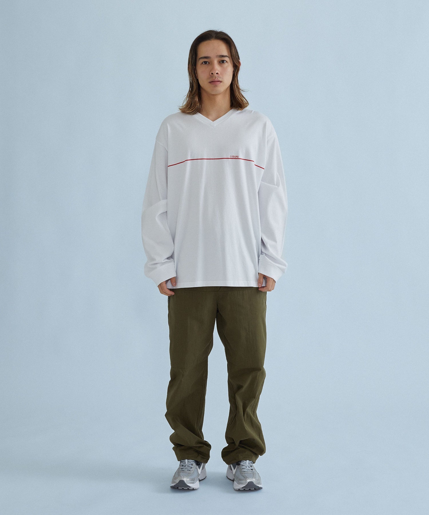 V-NECK L/S TEE