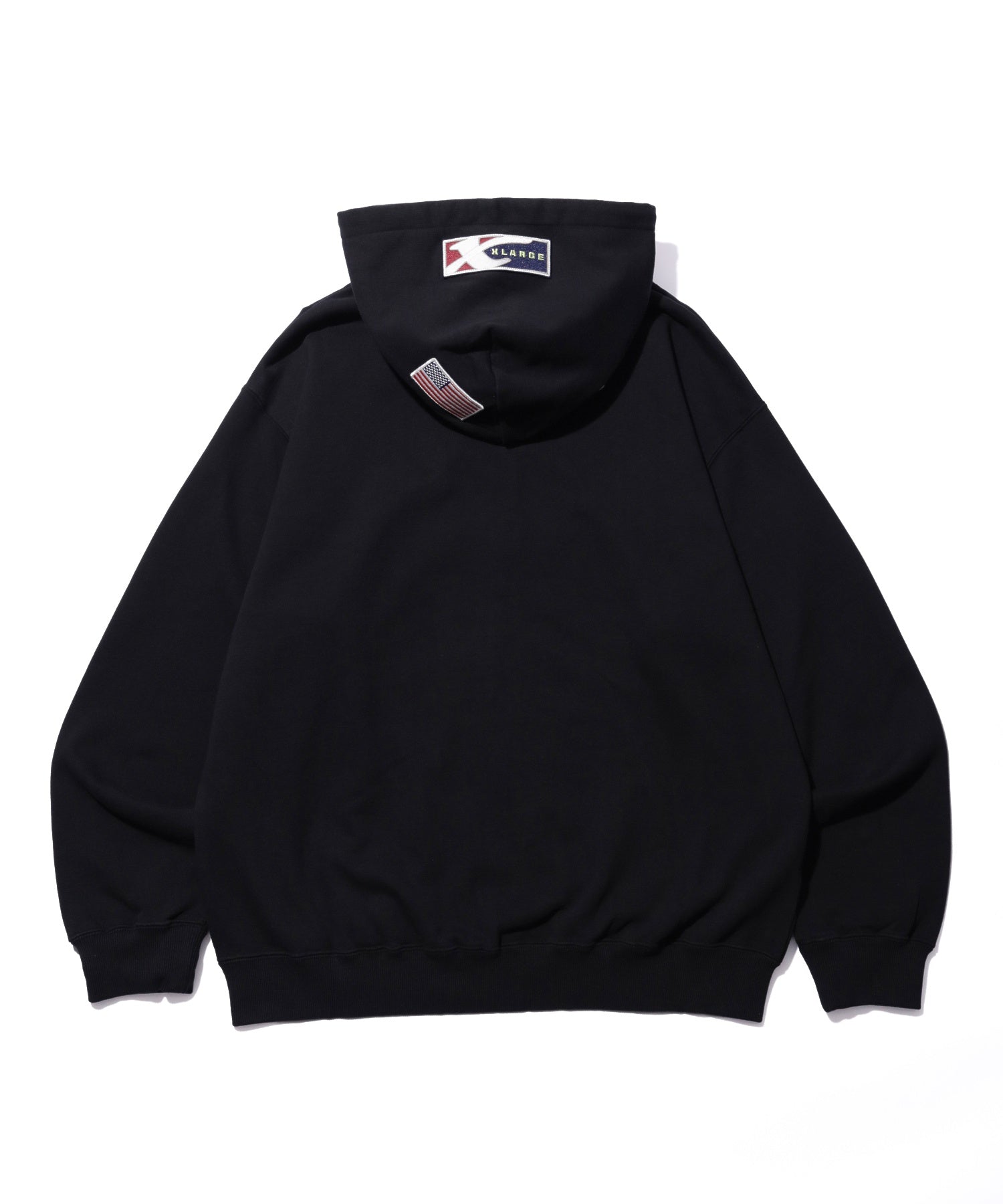 MULTI EMBLEM ZIP UP HOODED SWEATSHIRT