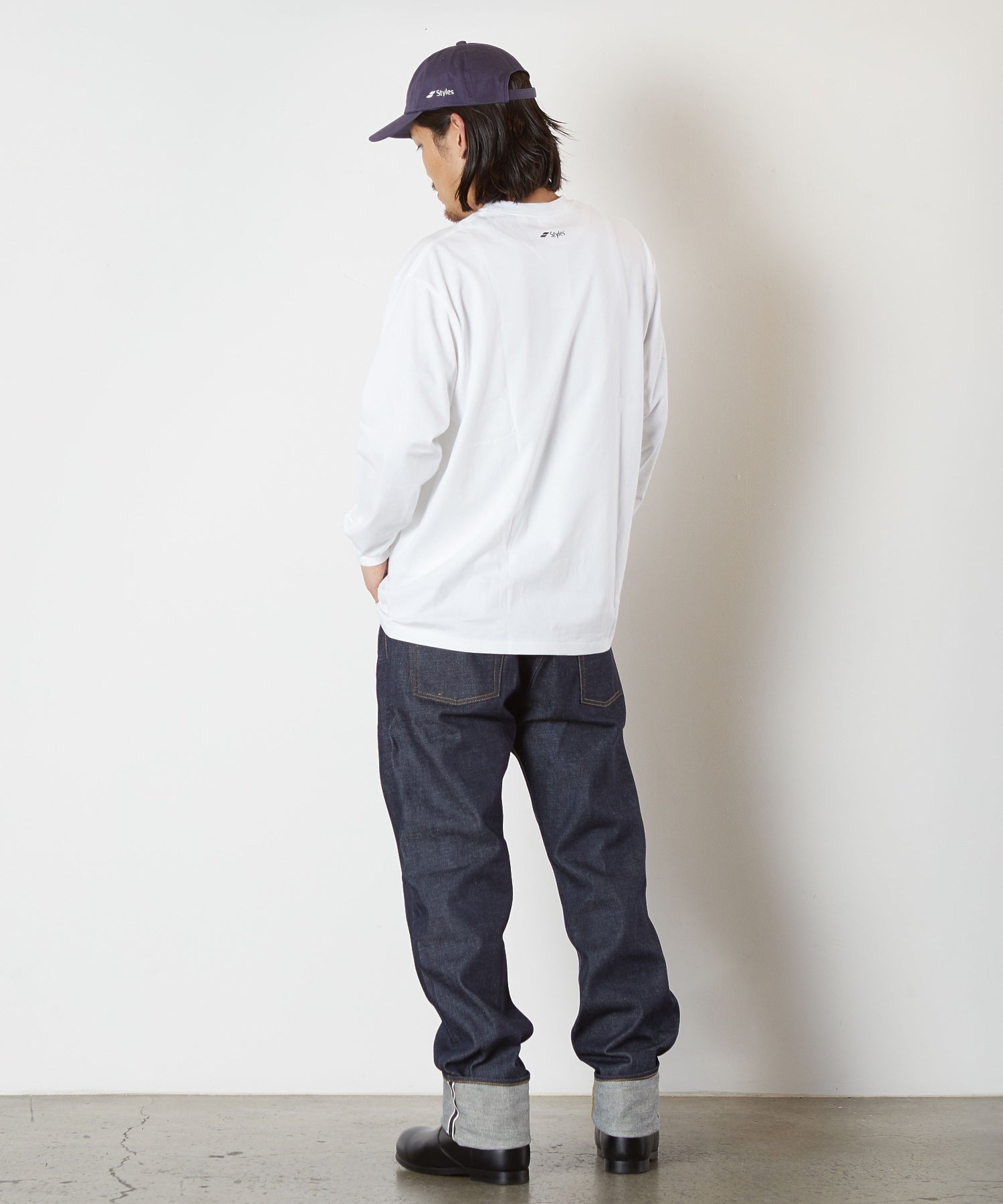 【別注】Styles CRC/コットンリサーチクラブ/EX L/S T-SHIRT JPC-003 WHT