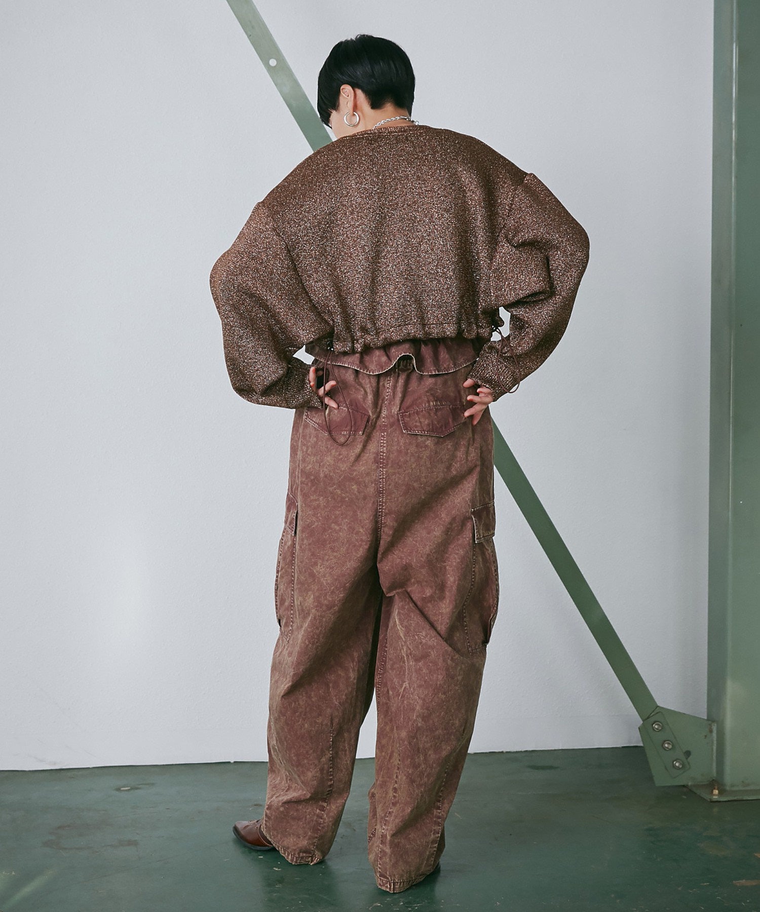 ラメニットブルゾン