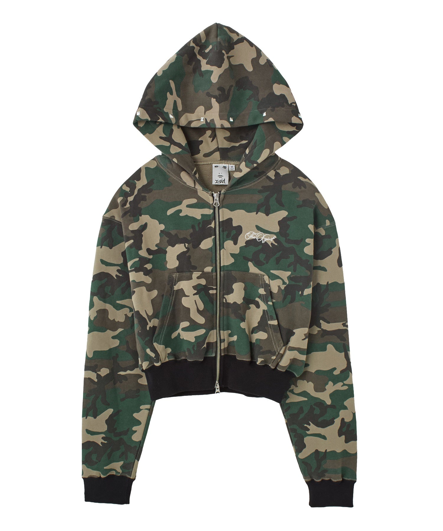 ONE POINT PENCIL SCRIPT LOGO ZIP UP SWEAT HOODIE
