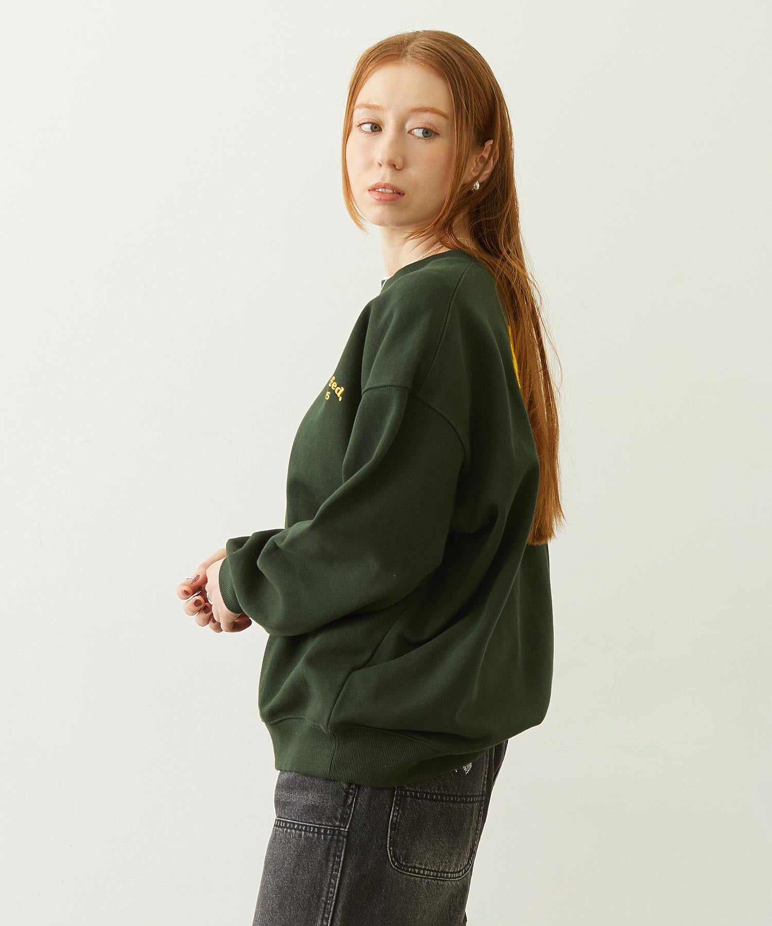 COOPER LOGO WIDE CREW SWEAT TOP