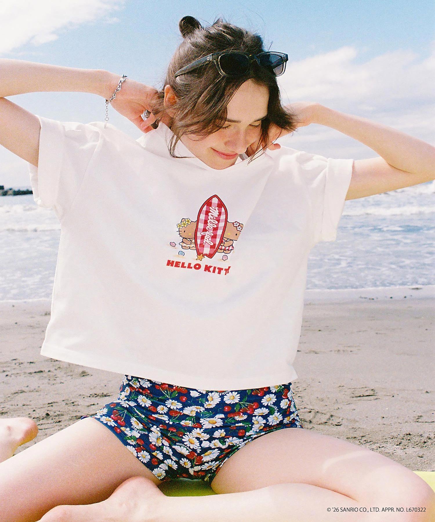 MILKFED. × HELLO KITTY SUN-KISSED SURF S/S TEE