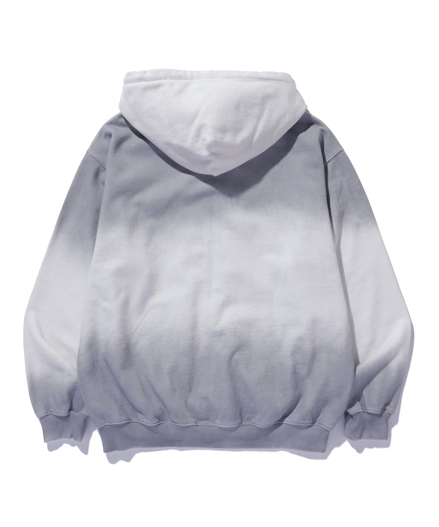 MIST DYED ZIP UP HOODED SWEATSHIRT