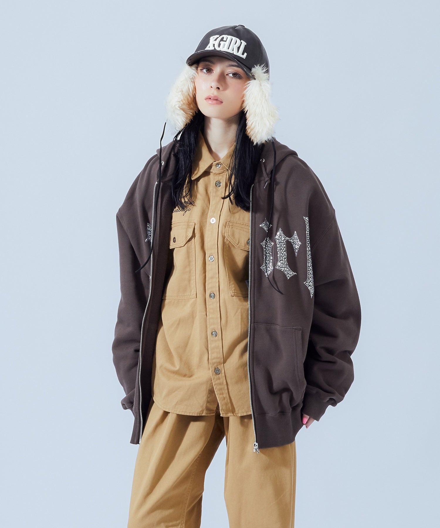 FACE LABEL WORK L/S SHIRT