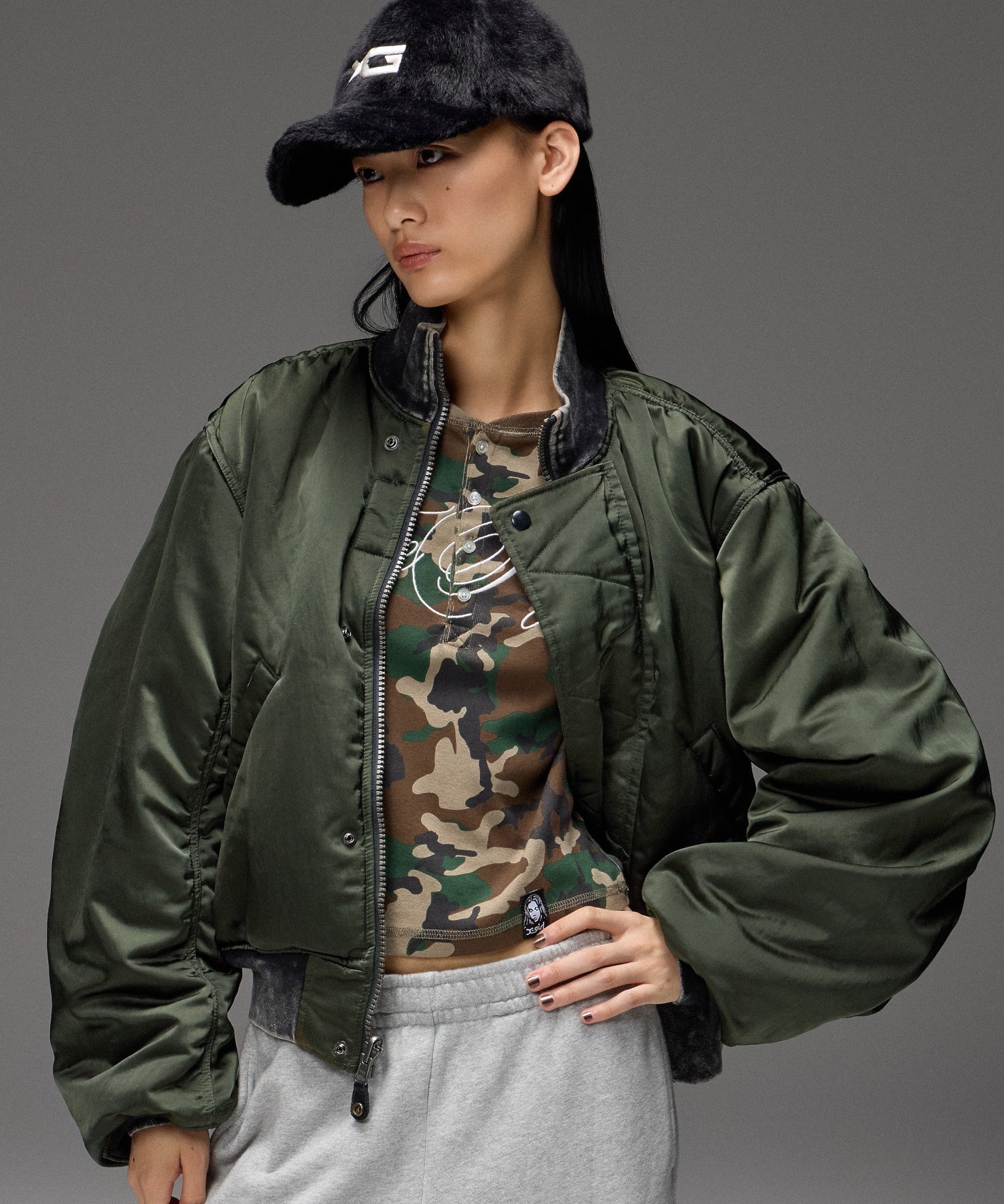 REVERSIBLE FADED MA-1 JACKET