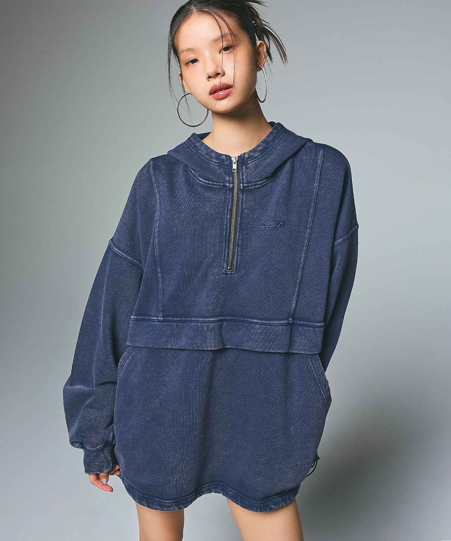 FADED SWEAT ANORAK PARKA