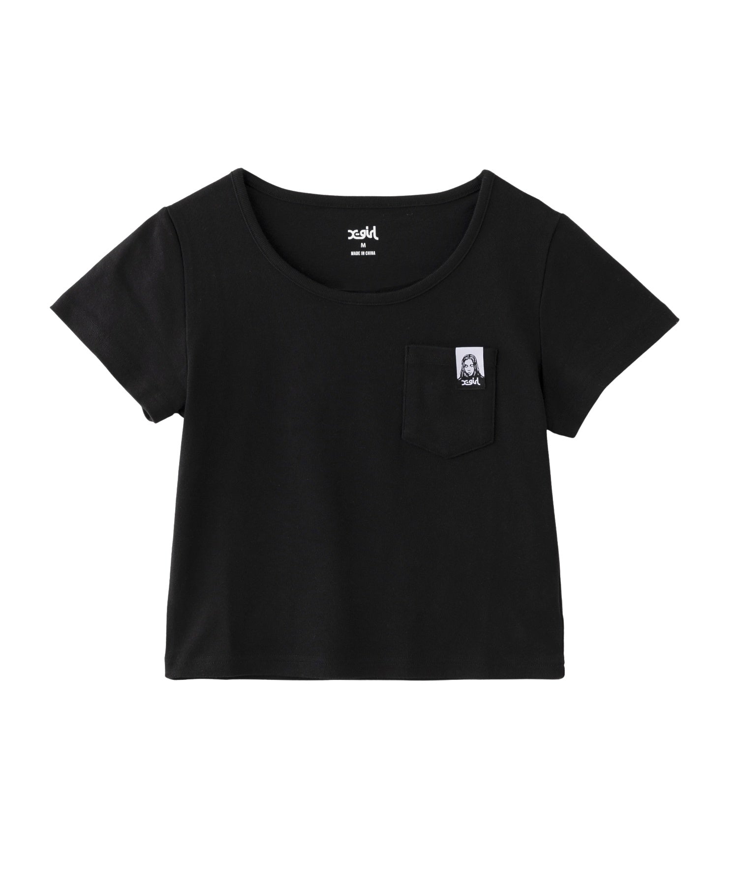 FACE LABEL POCKET BABY TEE