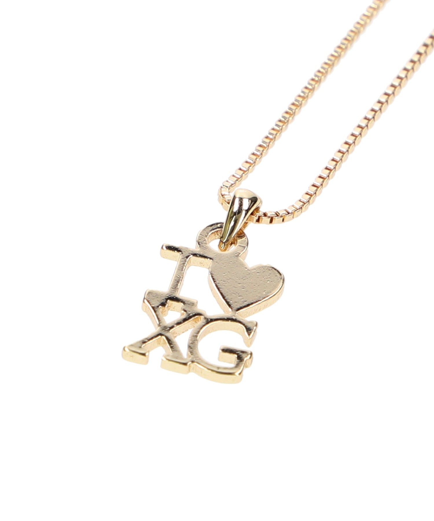 I LOVE XG LOGO NECKLACE