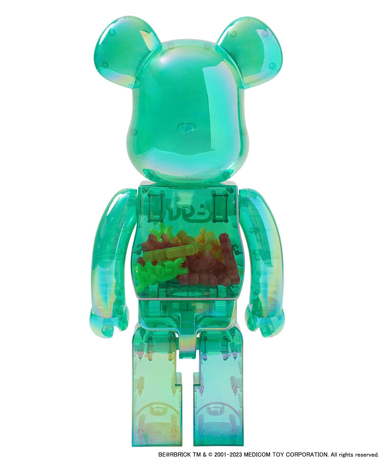 BE@RBRICK X-girl CLEAR GREEN 1000% – calif