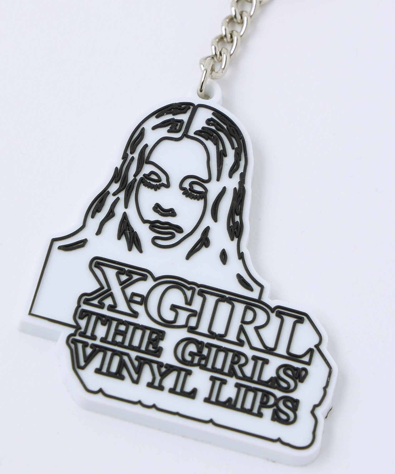 FACE ＆ LOGO RUBBER KEY CHARM X-girl