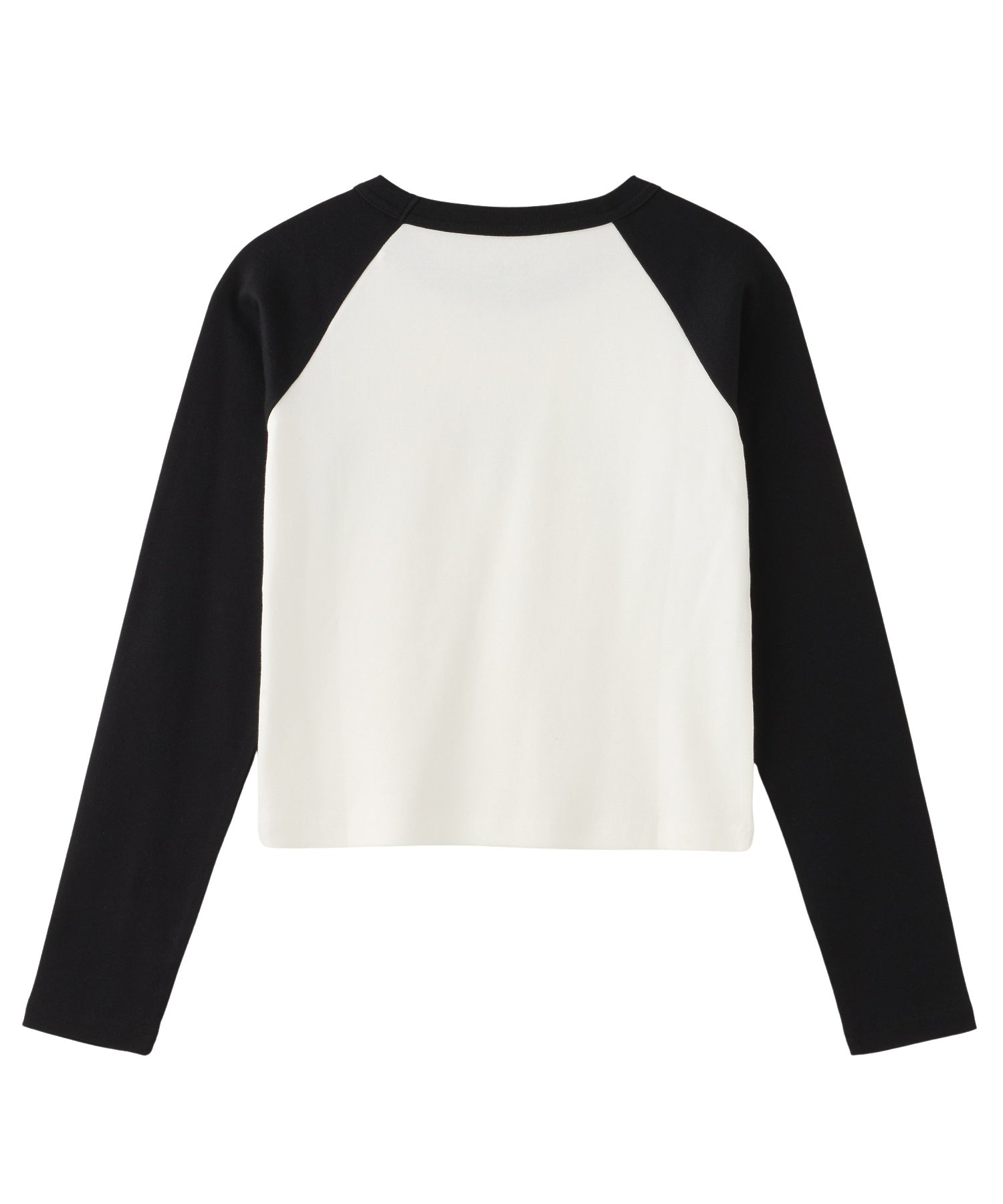 BI COLOR RHINESTONE LOGO RAGLAN L/S BABY TEE