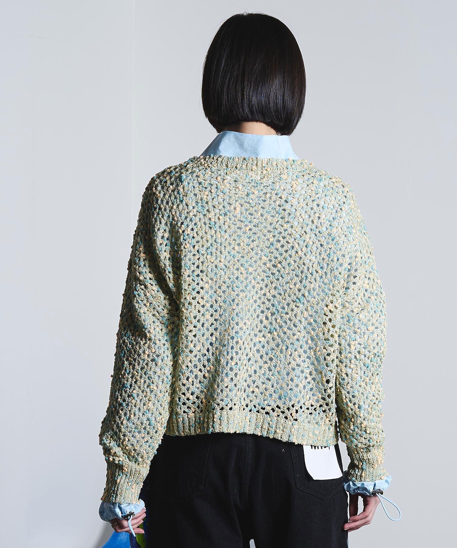 mici/MESH KNIT PULLOVER