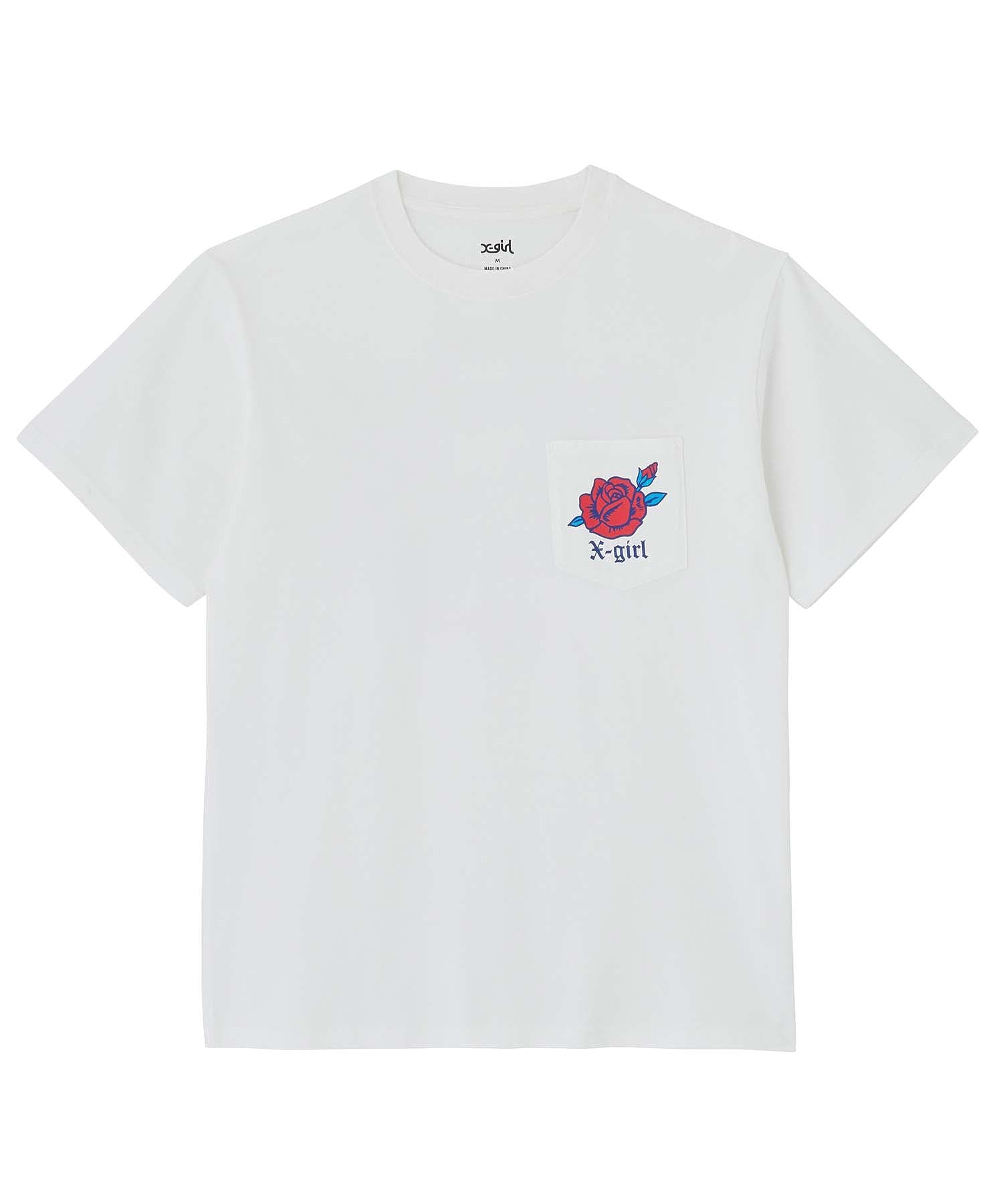 ROSE POCKET S/S TEE X-girl