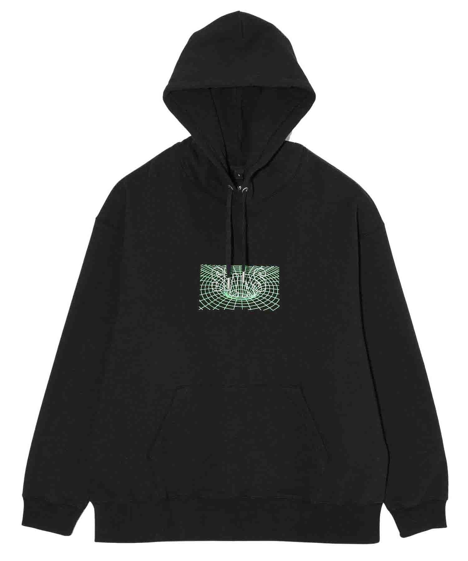 GRID LOGO WIDE HOODIE SILAS