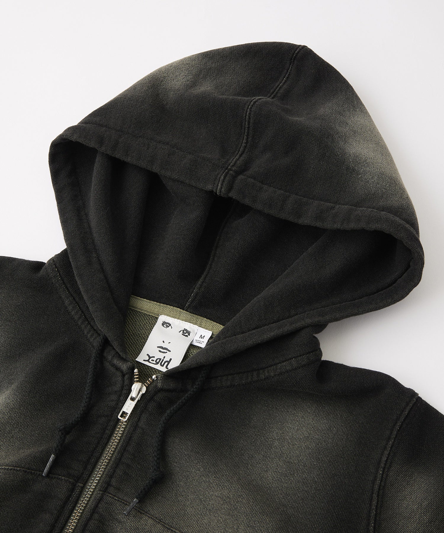 FADED COMPACT S/S ZIP UP HOODIE