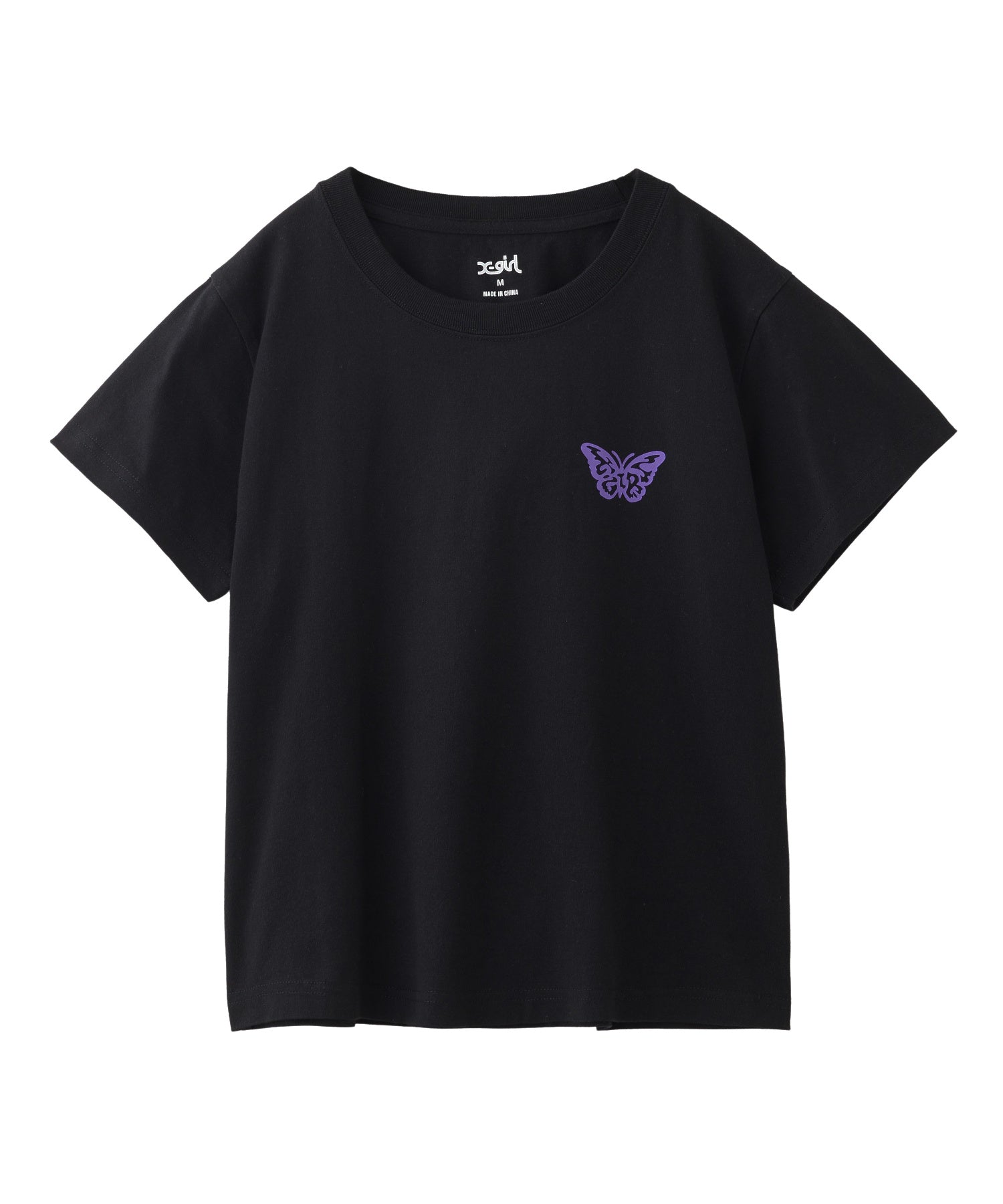 LOGO AND BUTTERFLY 2P S/S BABY TEE