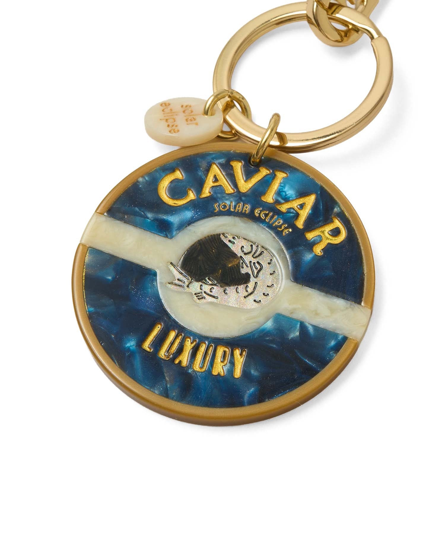 SOLAR ECLIPSE/HAND-PAINTED BAG CHARM