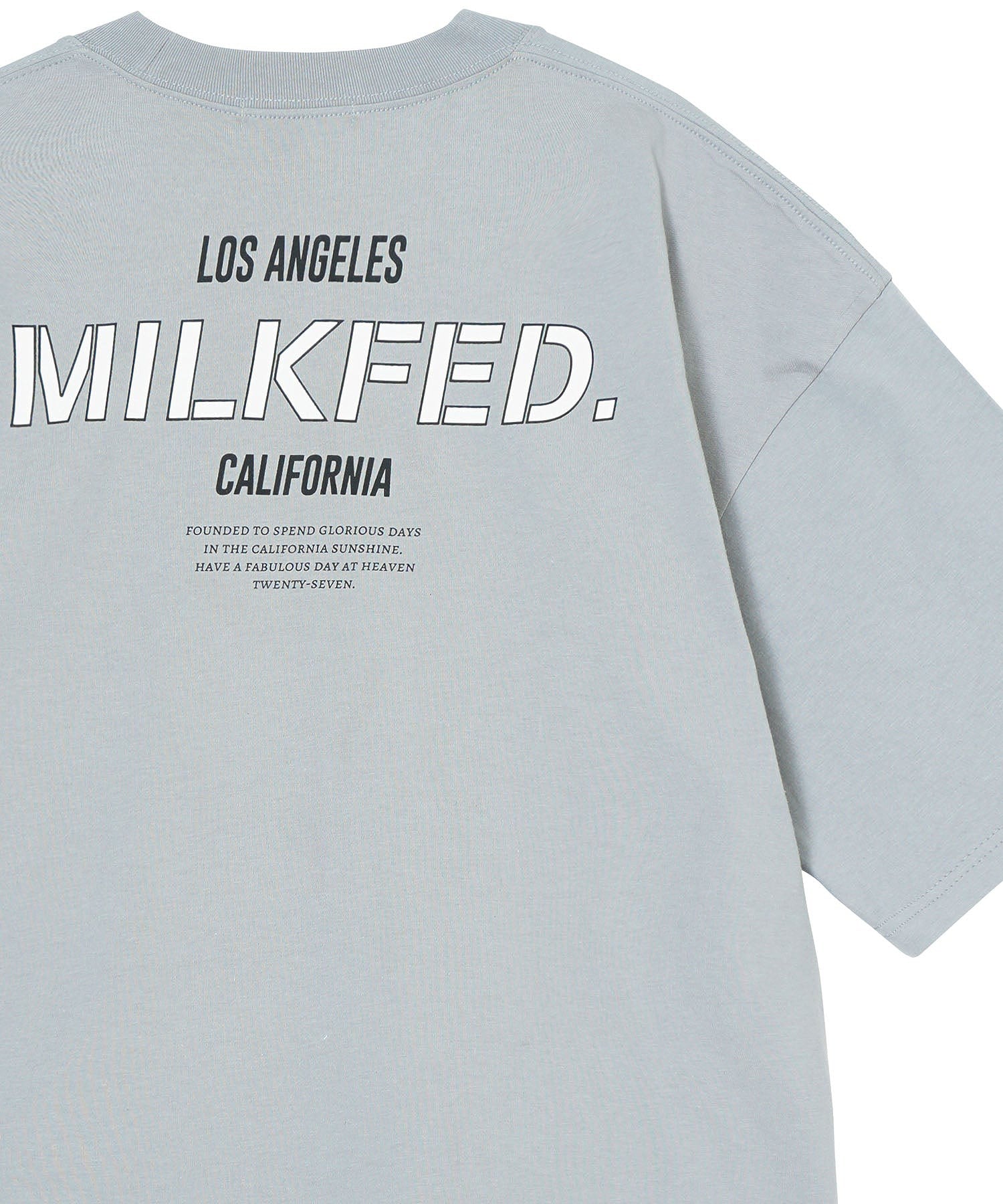 WIDE S/S TEE SLANTED STENCIL MILKFED.