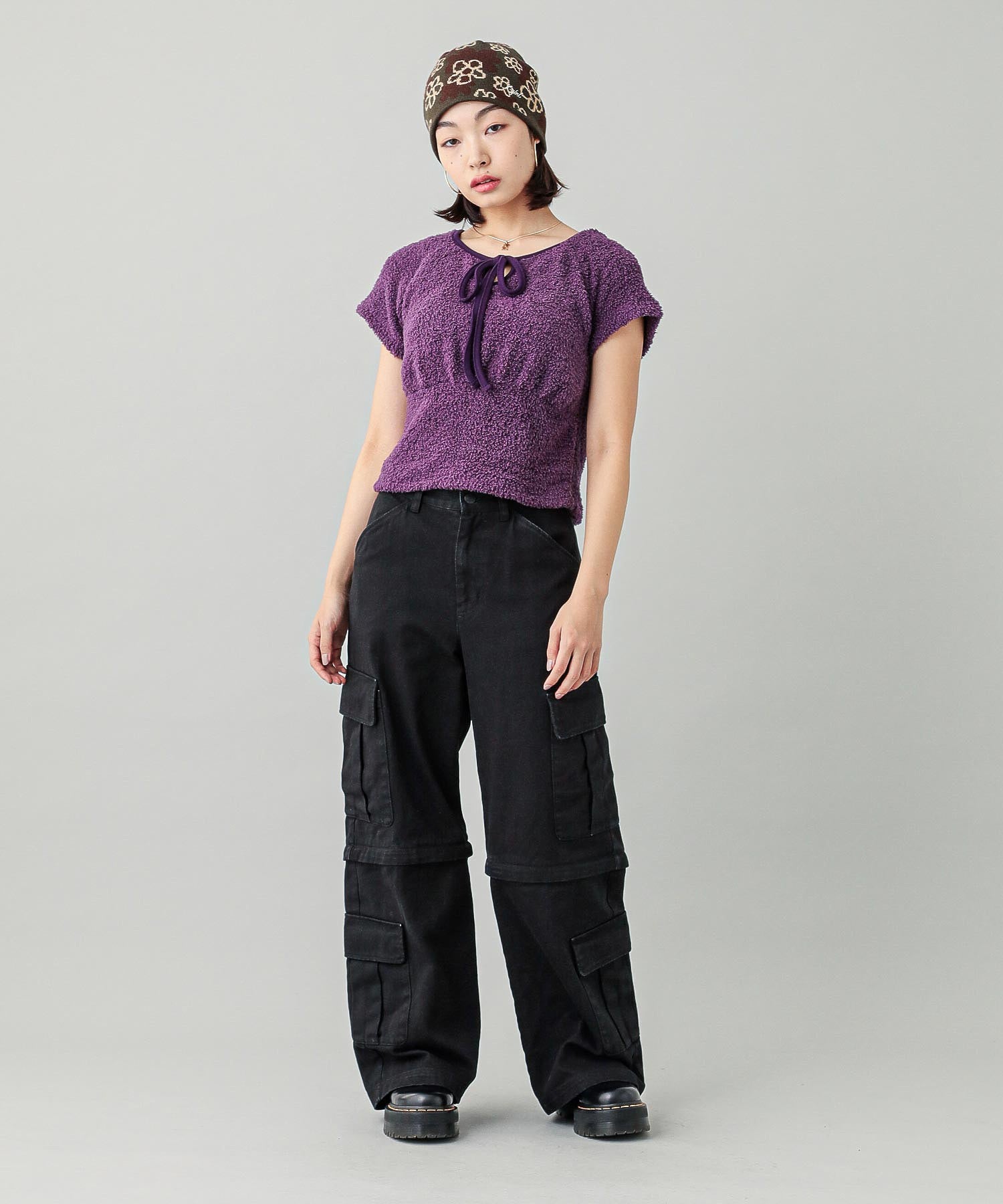 TELLY CLOTH TEARDROP S/S TOP