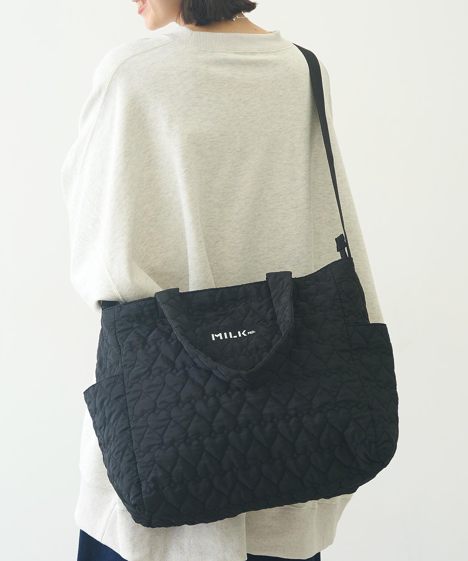 HEART QUILTED ２WAY TOTE