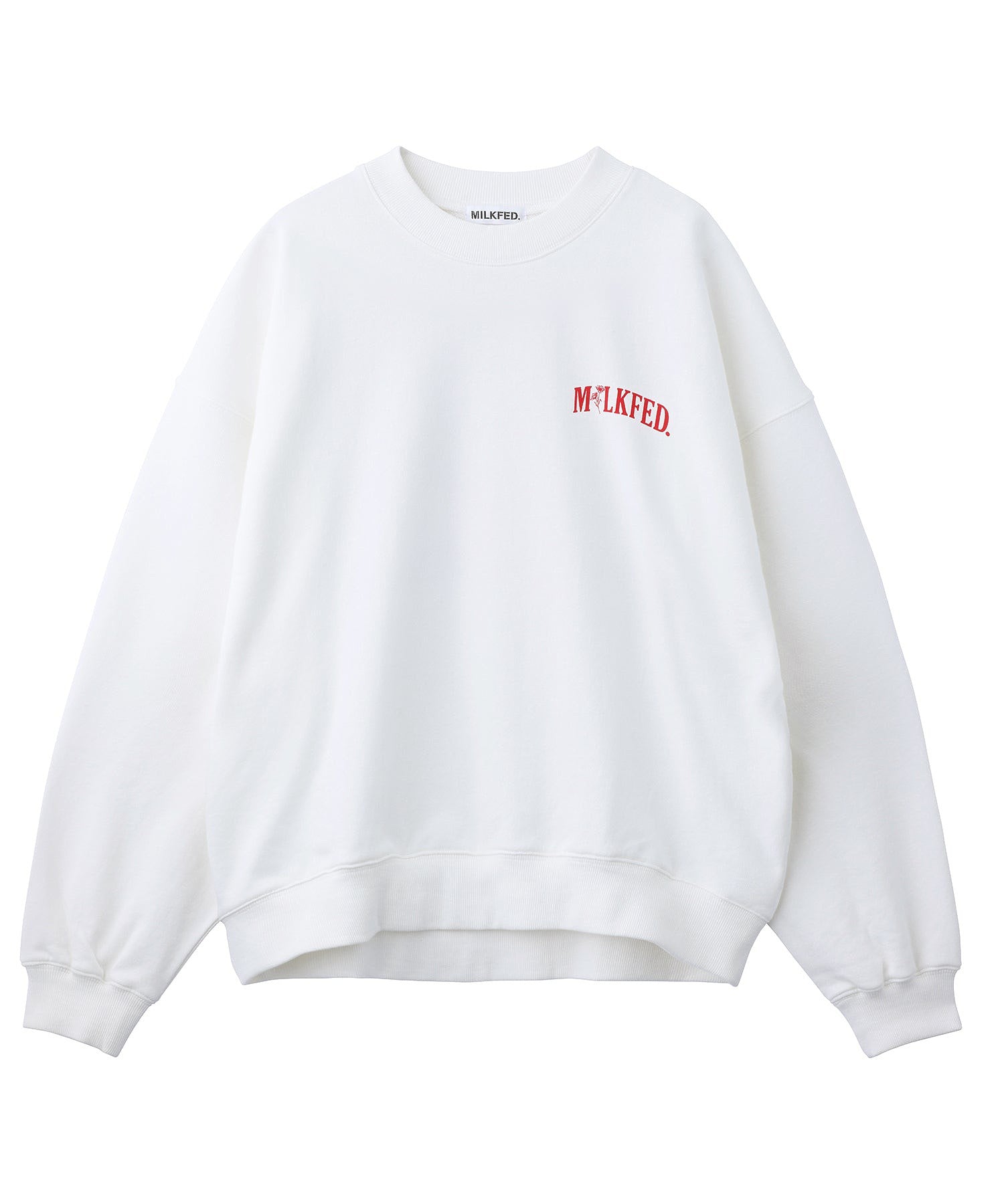 FLOWER LOGO SWEAT TOP MILKFED.