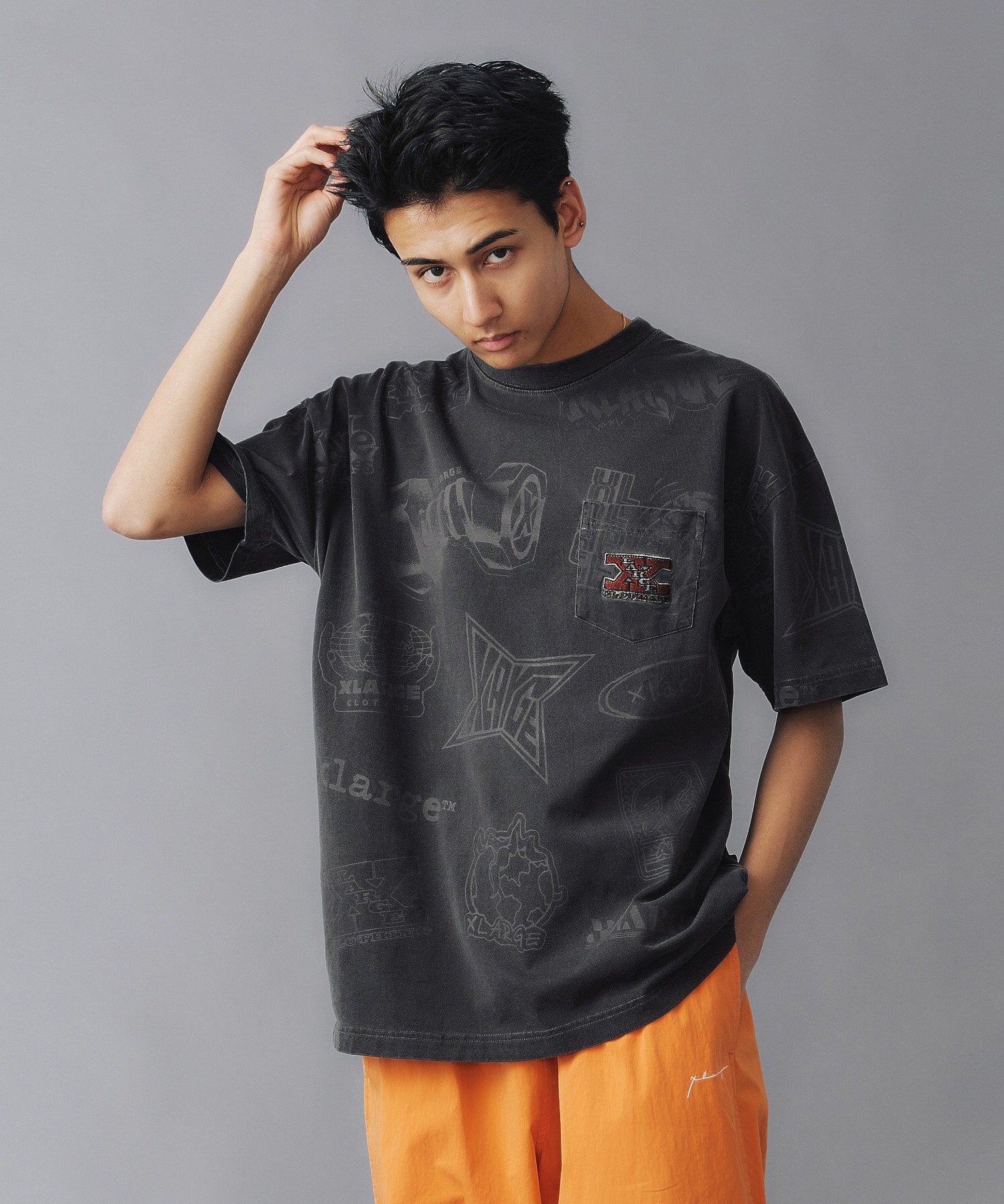 ALLOVER PRINTED S/S POCKET TEE